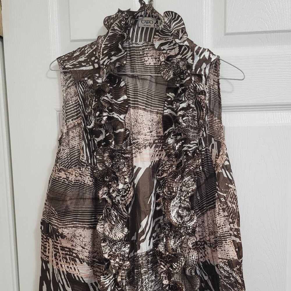 Deadstock Cato ruffled vest